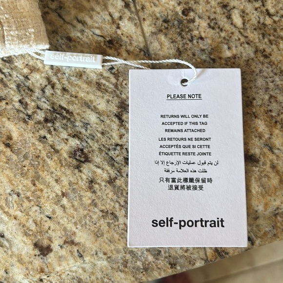 Self-Portrait Bouclé Cut-Out Minidress - Picture 5 of 7